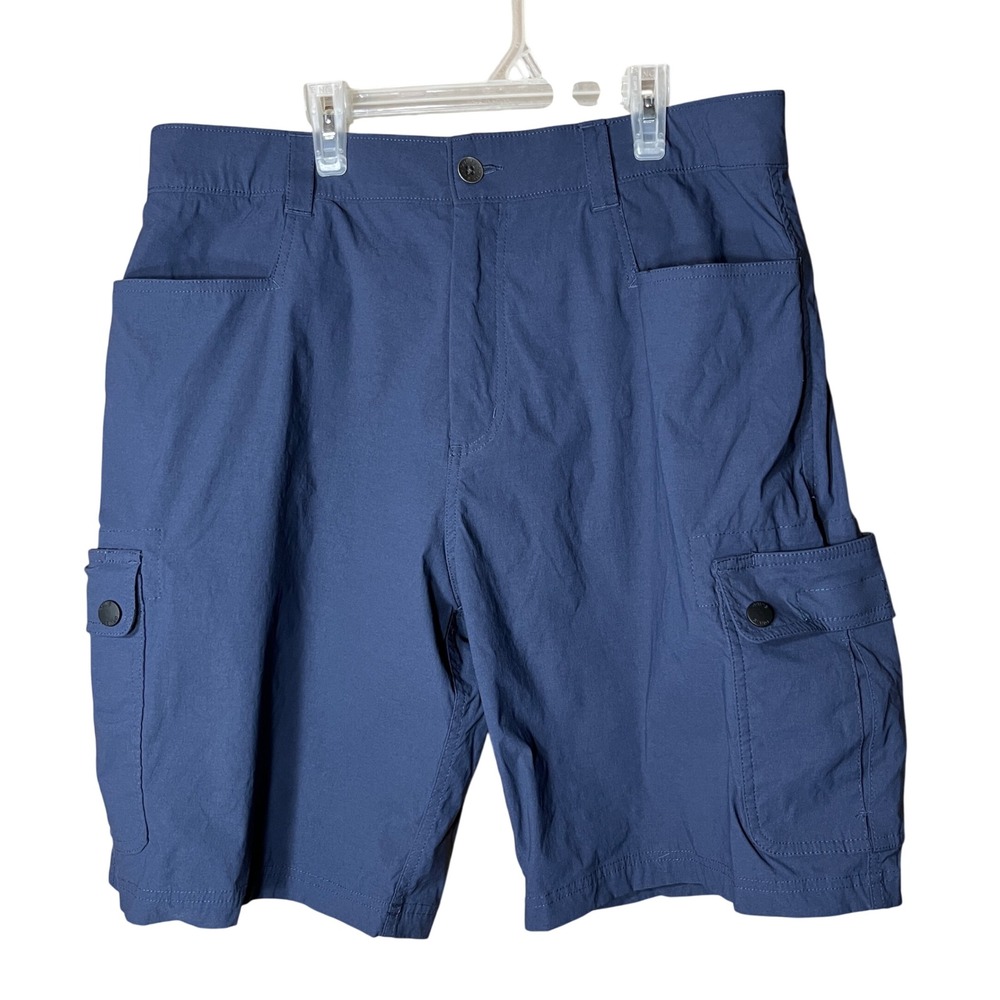Orvis Mens Voyager Cargo Shorts Navy Blue Size 38 Tactical Outdoor